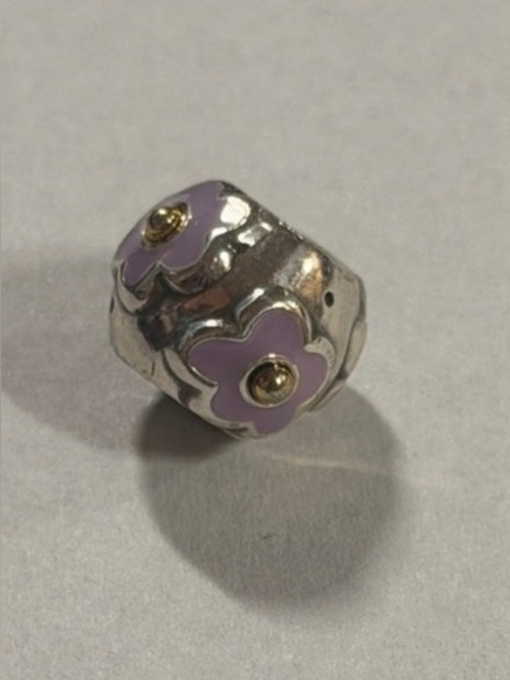 🌸 Brighton Flower Enamel Silver Charm Bracelet Bead/Spacer!